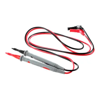 1 Чифт цифрови мултиметри 1000 20А, универсален тестов кабел, сонда, червен + черен