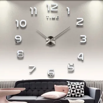 2023 Модерен Дизайн, Големи Стенни часовници, 3D Кварцови часовници 