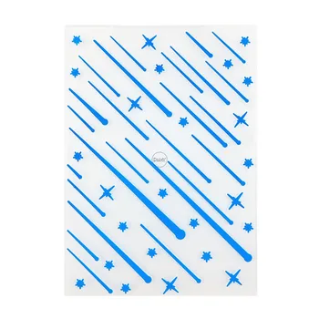 2023 НОВ Фон със сини метеорами, Папки с релефни за Scrapbooking, Аксесоари за направата на картички за хартиени албуми, 3D Пластмасови листове, занаяти