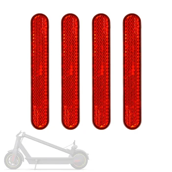 4 бр. самозалепващи нощни светлоотразителни стикери, предупредителни ленти за електрически скутер, съвместими с за Ninebo серия t Max G30