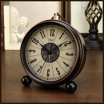 Alarm clock, Ретро часовници, Малки Настолни Часовници, Американски Начало декор, Декорация на хола, Настолни часовници