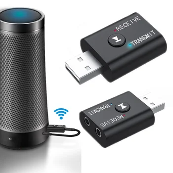 BT5.0 Bluetooth-съвместим Безжичен Адаптер, Аудиоприемник и предавател Двойна функция 5,0 USB ключ за Динамиката на Слушалки Кола
