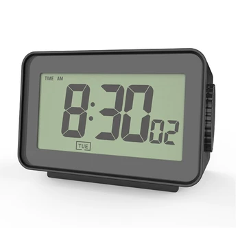 Digital alarm clock, LCD часовници за спални, Електронни настолни часовници с дисплей на температурата, за дома, спални, офис