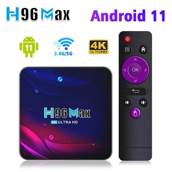 H96 Max V11 Smart TV BOX Android 11 4 GB 32 GB 64 GB оперативна памет Rockchip 3318 4K Google 3D Video BT4.0 4K мултимедиен плейър телеприставка