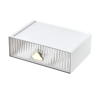 Jul2233 Прозрачни канцеларски материали выдвижного тип С настолен кутия за съхранение