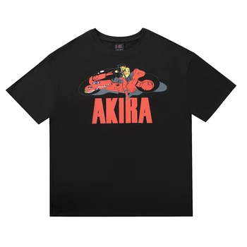 Rebel drift ASAP Rocky Акира, Градинска мода, Ежедневни тениска с високо качество, Свободна памучен тениска оверсайз, тениска, топ, мъжка тениска с къс ръкав