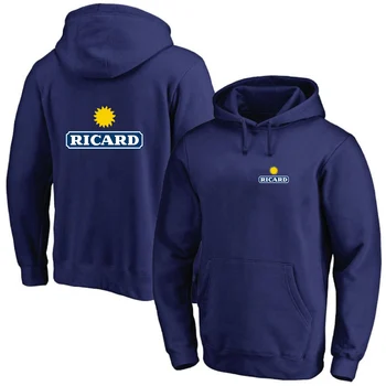RICARD 2023, Нови пролетно-летни модели, Мъжки Висококачествени Ежедневни модерна риза-пуловер с дълги ръкави, Однотонная hoody с качулка