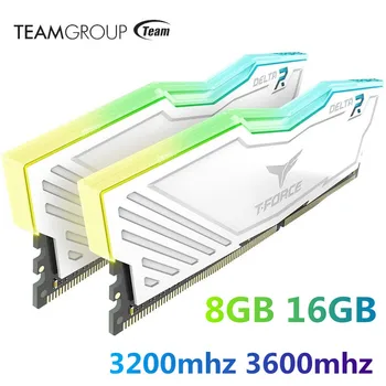 TEAMGROUP T-Force Delta RGB Оперативна памет DDR4 8 GB 16 GB, 3200 Mhz 3600 Mhz PC4 Настолна Игра Модул Памет Memory