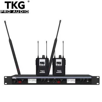 TKG 560-590 Mhz нов модел на професионално сценичното представяне на безжична система iem-внутриканального монитор стерео система внутриканального монитор