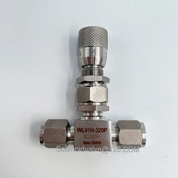 WL91H-320P Връх От неръждаема Стомана Тип Следящего Регулаторен Клапан Правоъгълен Вид на Потока вентил Игла, Дозиращият Клапан Фина Настройка