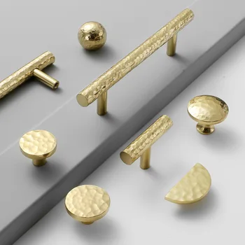 Арабесковые месингови дръжки ръчна изработка на шкафове и чекмеджета Златни мебелни дръжки на луксозни писалки и декоративни дръжки