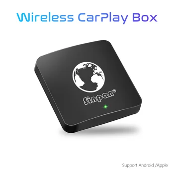 Безжичен адаптер Carplay Apple Android TV Box, Автоматично интелигентна система, Централна мултимедиен ключ Android Plug & Play, мини-Carplay