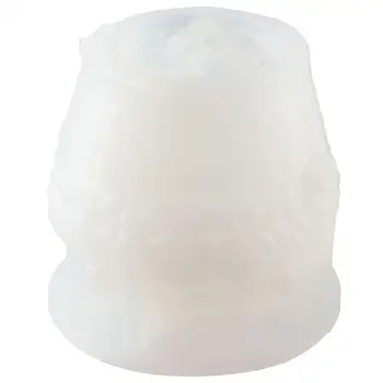 Бели 3D Розови Силиконови форми Силиконови Форми за свещи 10.5*10.3*9.5 См Силиконови Форми за Свещи във формата на Кошница За Домашен Декор