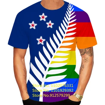 Брандираната лятна тениска BIANYILONG, нова зеландия 3D тениска, флаг Нова Зеландия, мъжки градинска ретро дрехи, ежедневни блузи