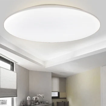 Бял тавана лампа с мощност 24 W, led полилей за спални, хол, 6500 К, дневна лампа за кухня, антре, ултра тънък модерен тавана лампа