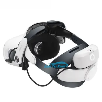 Главоболие каишка с батерии помещение BOBOVR M2 Pro За Oculus Quest 2 Elite Halo Каишка с акумулаторна батерия с капацитет 5200 mah за Аксесоари Meta Quest2 VR