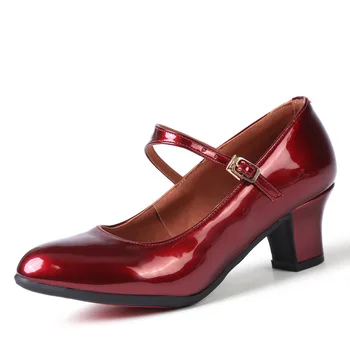 Дамски Модерни танцови обувки с мека подметка за възрастни, обувки за валс, Дамски Професионални обувки за танго
