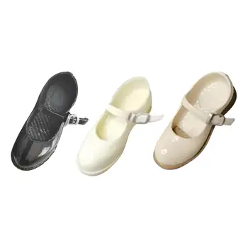 Дамски обувки в мащаб 1: 6, Ежедневни модерен класически обувки с джапанки на щиколотках, Обувки на ниски блок ток за 12 