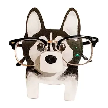 Държач за очила с животни, Дървени орнаменти за домашни любимци, Подарък от Скулптура, Куче, Сладък Котка, Слънчеви очила, Поставка за очила