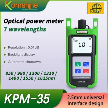 Електромера оптични влакна KomShine KPM-35 -70-+ 10dBm -50-+ 26dBm OPM FTTH Инструментален тестер 7 дължини на вълните