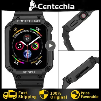 Каишка За Apple Watch 45 мм 44 мм и 49 мм 41 мм 40 мм iWatch Серията Ultra 8 7 6 5 SE 4 3 2 1, Спортен Защитен Взаимозаменяеми гривна