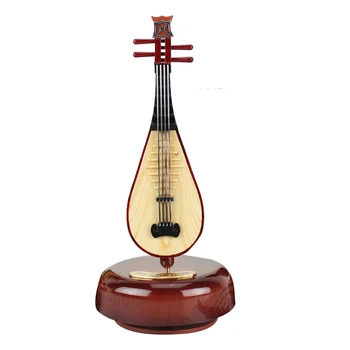 Китайската Музикална Ковчег за Лютня Класическа Завийте Въртяща се Музикална Ковчег Въртящи Основен Инструмент Миниатюрен Артистичен Подарък