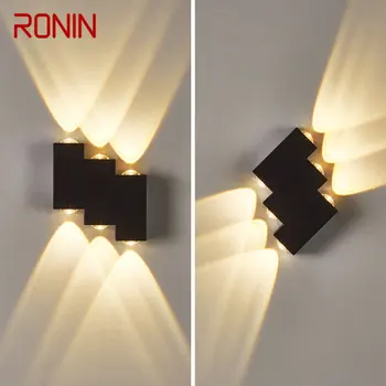 Модерни прости стенни лампи RONIN LED IP65, водоустойчив, творчески, декоративни и за вътрешни и външни тераси, стълби