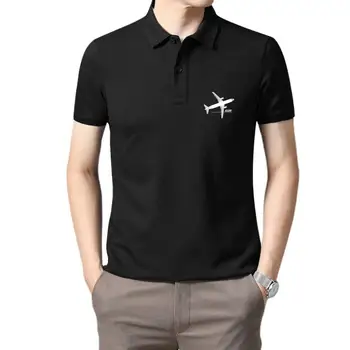 Мъжка тениска С Лятна Модел на Класическия самолета Airbus A320, Вид на план, Обикновени Памучни тениски с къс ръкав
