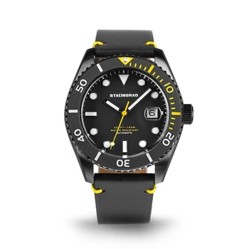 Мъжки Модни Автоматични часовници 100 м, водоустойчив, Календар C3, светещи спортни военни механични ръчни часовници, Директна доставка на Reloj