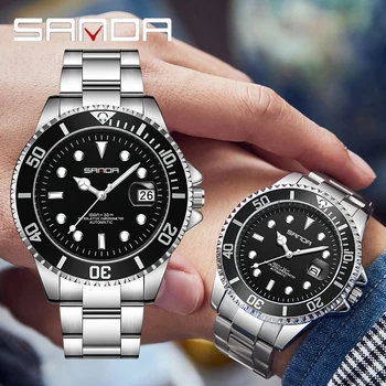 Мъжки часовници на BIANA С автоматичен механичен Турбийоном, Модерни Военни Спортни часовници, Мъжки Водоустойчив часовник от неръждаема стомана