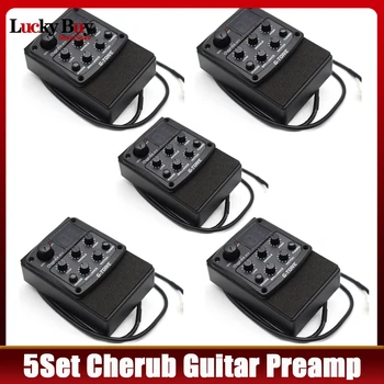 На 5 групи, Еквалайзер Cherub G-Tone GT-3, Предусилвател за акустична китара, пиезо-звукосниматель, LCD дисплей, Китара еквалайзер с функция тунер
