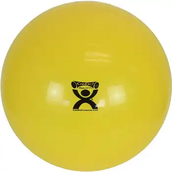 Надуваема топка за Йога упражнения за устойчивост - Жълто - 18