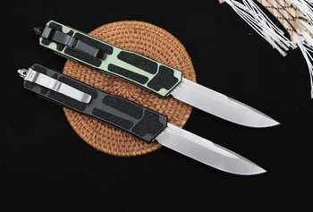 Нож Micro OTF Tech Scar Серия D2 Със стоманени остриета, Авиационен Алуминий + хастар, дръжка с пясък, Походный Нож за самозащита, Нож за самозащита