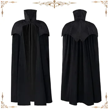 Облекло за Хелоуин, средновековен ретро-наметало вампир с висока яка, дрехи за костюмированной партита, дрехи за ролеви игри