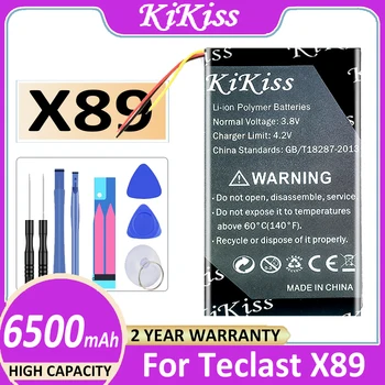 Оригинална батерия KiKiss 6500 ма За лаптоп Teclast kindow P89 3G X89HD X89 M89 P89SE Bateria