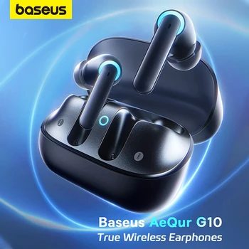 Оригинални Слушалки Baseus AeQur G10 Безжични Bluetooth 5,3 Hi-Fi Слушалки TWS Слушалки Fone Gamer A + C Слушалки с двоен Интернет Pro
