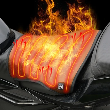Подложка за отопление на седалката на мотоциклета, калъф за възглавница, электрогрелка, подложка за шофиране през зимата, подложка за отопление на седалката на мотоциклета