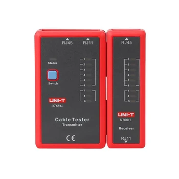 Портативен Тестер Кабел UNIT UT681L детектор на Изпитание Ethernet И Телефонни линии С интерфейс RJ45 и RJ11