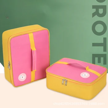 Правоъгълна Преносима термосумка за обяд, Водоустойчив Изолиран Контейнер за съхранение Bento, чанта-хладилник, чанти за пикник и пътуване