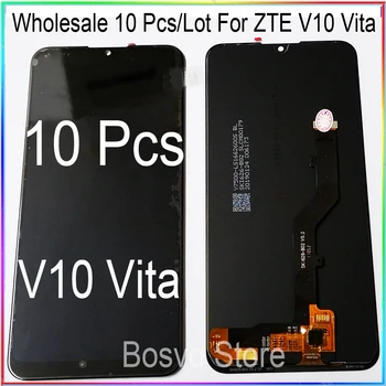 Продажба на едро на 10 бр./лот За ZTE Blade V10 VITA LCD дисплей с Сензорен Цифрователем в Събирането на