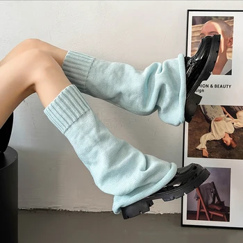 Сгъстено възли гамаши зимни японски Джоан изтегляне маншет топли с дълъг Лолита чорапи Harajuku чорапи, комплекти бедрата жартиери чорапи кожа