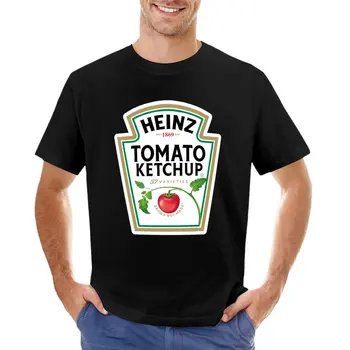 Тениска с кетчуп HEINZ, тениски за любителите на спорта, тениски по поръчка, създайте свои собствени мъжки тениски с графичен дизайн, големи и по-висока