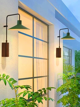 Уличен водоустойчив, с монтиран на стената лампа, лампа за вътрешния двор, лампа за тераси, лампа за стълби, външен стенен монтаж, лампа за вила, лампа за атмосфера на ресторанта