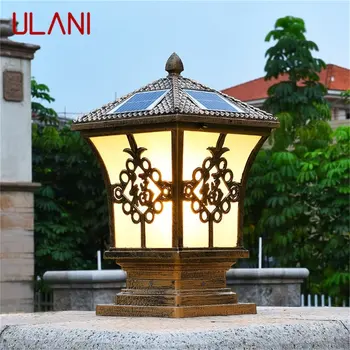 Уличен класически лампа ULANI Solar, Ретро Водоустойчива led с монтиран на стената лампа за дома и градината