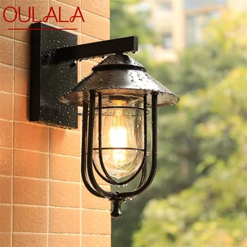 Уличен Черен Стенен Лампа ULANI LED Classic Retro Light Sconces Декоративен Водоустойчив за Домашно Пътеката