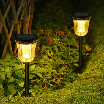 Уникален модел на Слънчевата светлина Стилна декоративна лампа за тревни площи във вътрешните дворове