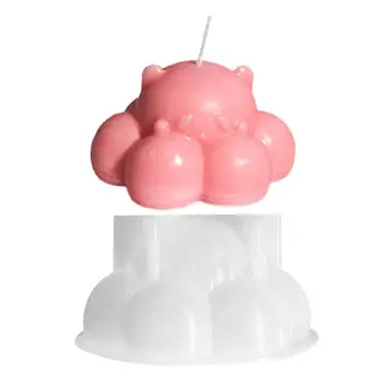 Форма за облачна торта Панда Силиконова форма за сапун DIY Занаятите Форма за Ароматерапия Гипсова смола Десерт торта Форма за леене от епоксидна смола