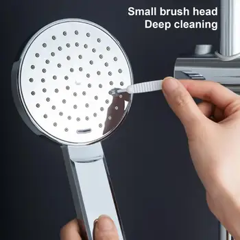 Четка за накрайник за душ 20 бр. леки почистващи средства за дюзи за душ със защита от запушване, Малки четки-дноуглубители за лесно дупки в банята
